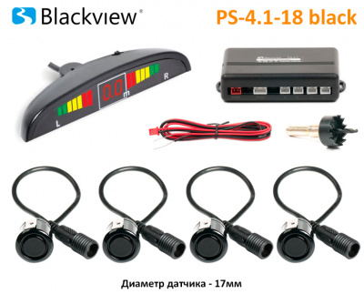Парковочный радар (парктроник) Blackview PS-4.1-18 BLACK	