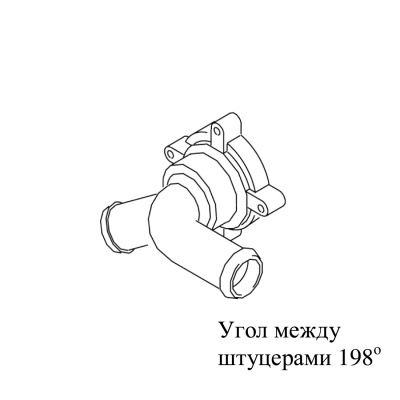 Крышка циркуляционного насоса U4847 D20 198° 1322704A/93011С 