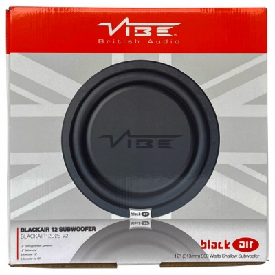 Динамик сабвуферный 12" BLACKAIR12D2S-V2 плоский 