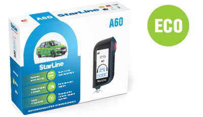 Автосигнализация c пейджером ЖК StarLine A60 ECO