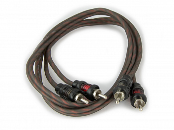 RCA-кабель-AURA RCA-0210 1 метр, 2 канала, витая пара