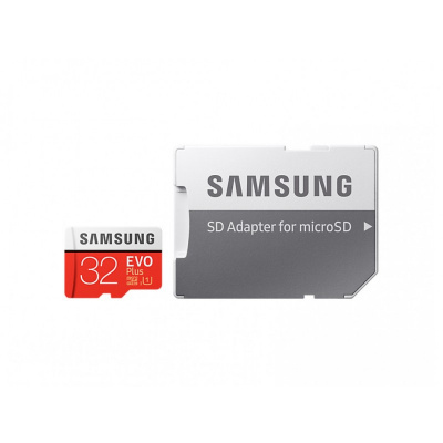 Карта памяти 32GB microSD Samsung EVO PLUS V2 CLASS 10 UHS-I U1 (MB-MC32GA/RU) + адаптер