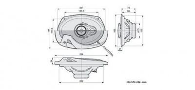Акустическая система Pioneer TS-R6951S (15x22,5 см.)6x9"