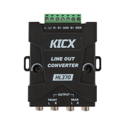 Преобразователь уровня сигнала (Конверт) Kicx HL 370 4-х канальный регулируемый