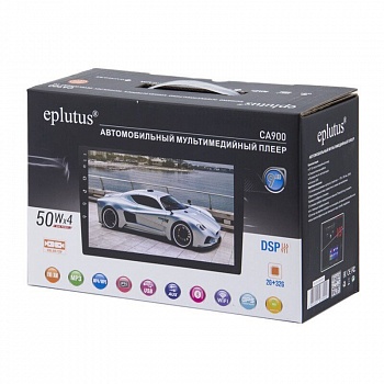 EPLUTUS CA900 2 DIN 9" New c GPS  Android 10.1 ПЛАНШЕТ Ш/В 178х100 мм