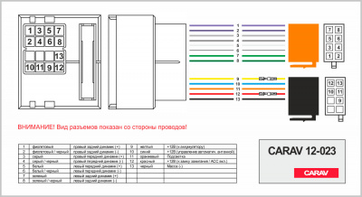 12-023 ISO RADIO ADAPTER FORD 2003+ (аналог Intro ISO FO-05)