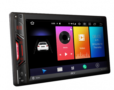 ACV AD-6900 2 DIN, FM, USB, SD, AUX, BT на Android 9.0 с MirrorLink и встроенным 4G LTE модемом