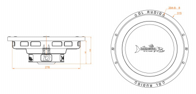 Динамик сабвуферный 12" DL Audio Barracuda 12 Flat