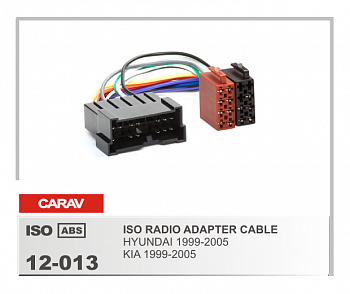 12-013 ISO RADIO ADAPTER HYUNDAI/KIA 2005