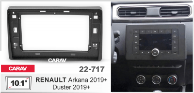 22-717 Рамка 10.1" Arkana 2019+,Duster 2019+)