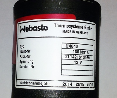 Насос циркуляционный 12V U4846 Thermo 90ST(с монтажным комплектом) Ø 20мм 9010619A
