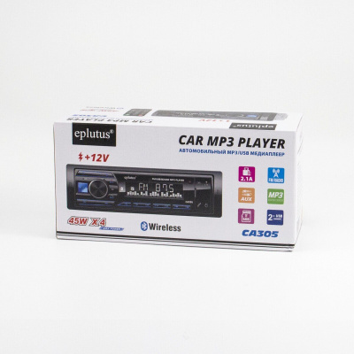 EPLUTUS CA305 1 DIN BT 45Wx4, 2xUSB, AUX, Bluetooth 5.0