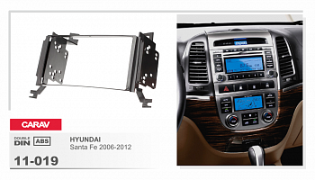 11-019 Рамка 2DIN HYUNDAI Santa Fe 2006+