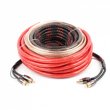 Набор проводов для 2-кан усилителя 4AWG Gold (ACV KIT 2.4GL)