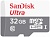 Карта памяти 32GB microSD SDHC SanDisk Ultra Android, Class10, UHS-I 80Mb/s+ адаптер